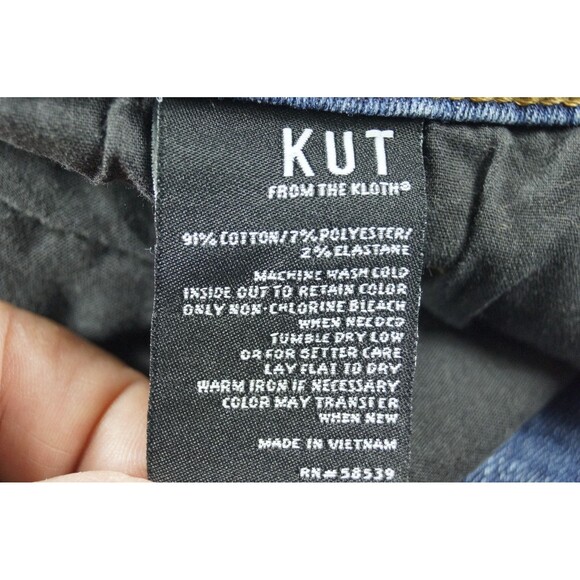 KUT From The Kloth Women’s Jeans Size 16 Blue Stretch Denim Mid-Rise - Picture 6 of 16